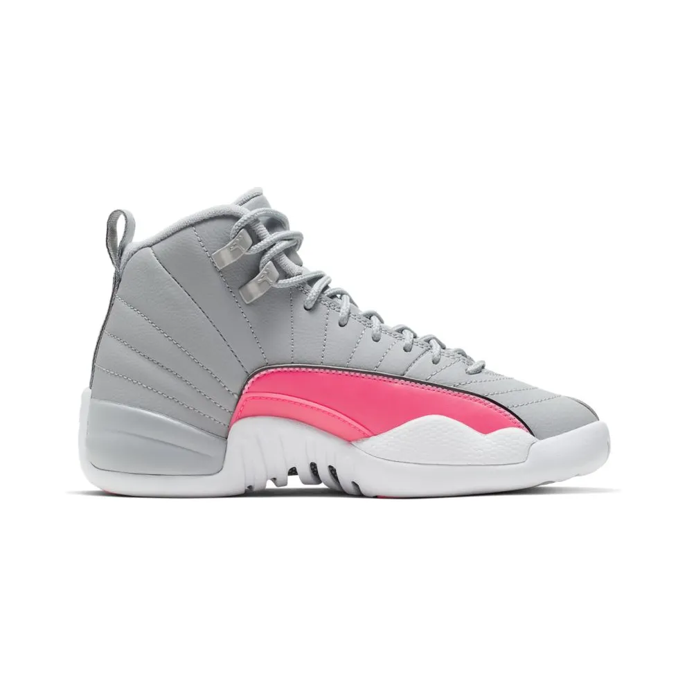 Jordan 12 Retro Wolf Grey Racer Pink (GS) Wolf Grey/Racer Pink-Black (510815-060)
