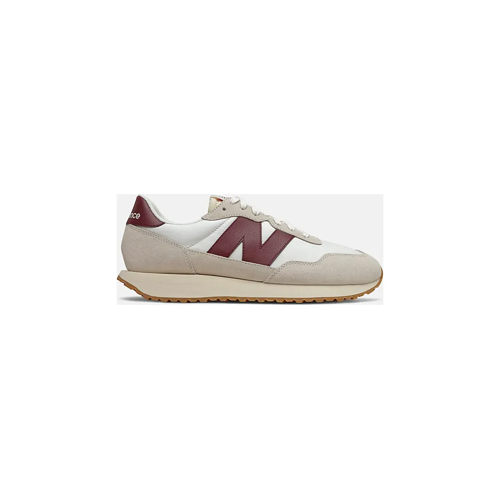 New Balance 237 White Burgundy (MS237SB)