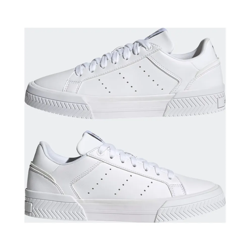 Adidas Court Tourino Cloud White / Cloud White / Silver Metallic (H05280)