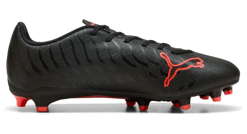 Puma Ultra 6 Play FG/AG Fußballschuhe 02 – PUMA black/PUMA red 44.5 für Herren, schwarz, Größe 42 EU (108704)