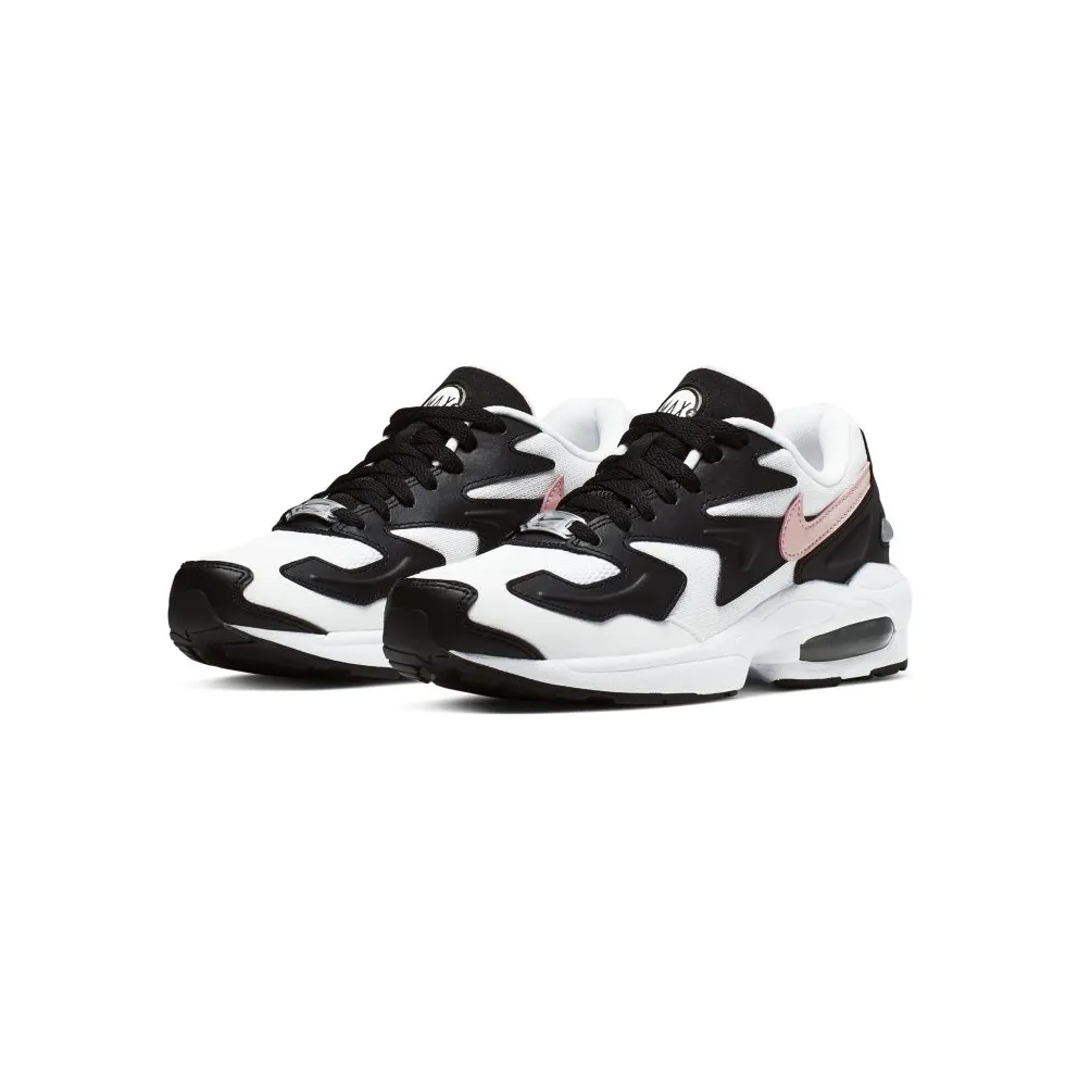 Nike Air Max2 Light White Bleached Coral Black (W) White/Bleached Coral-Black-Sail-Alligator (AO3195-101)