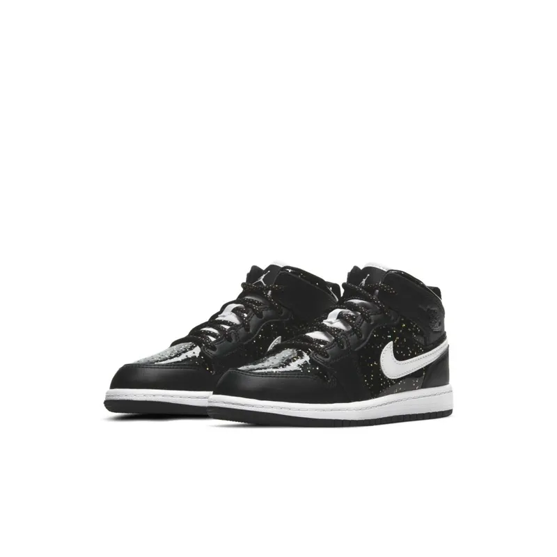 Jordan 1 Mid SE Black Glitter (PS) (AV5173-001)