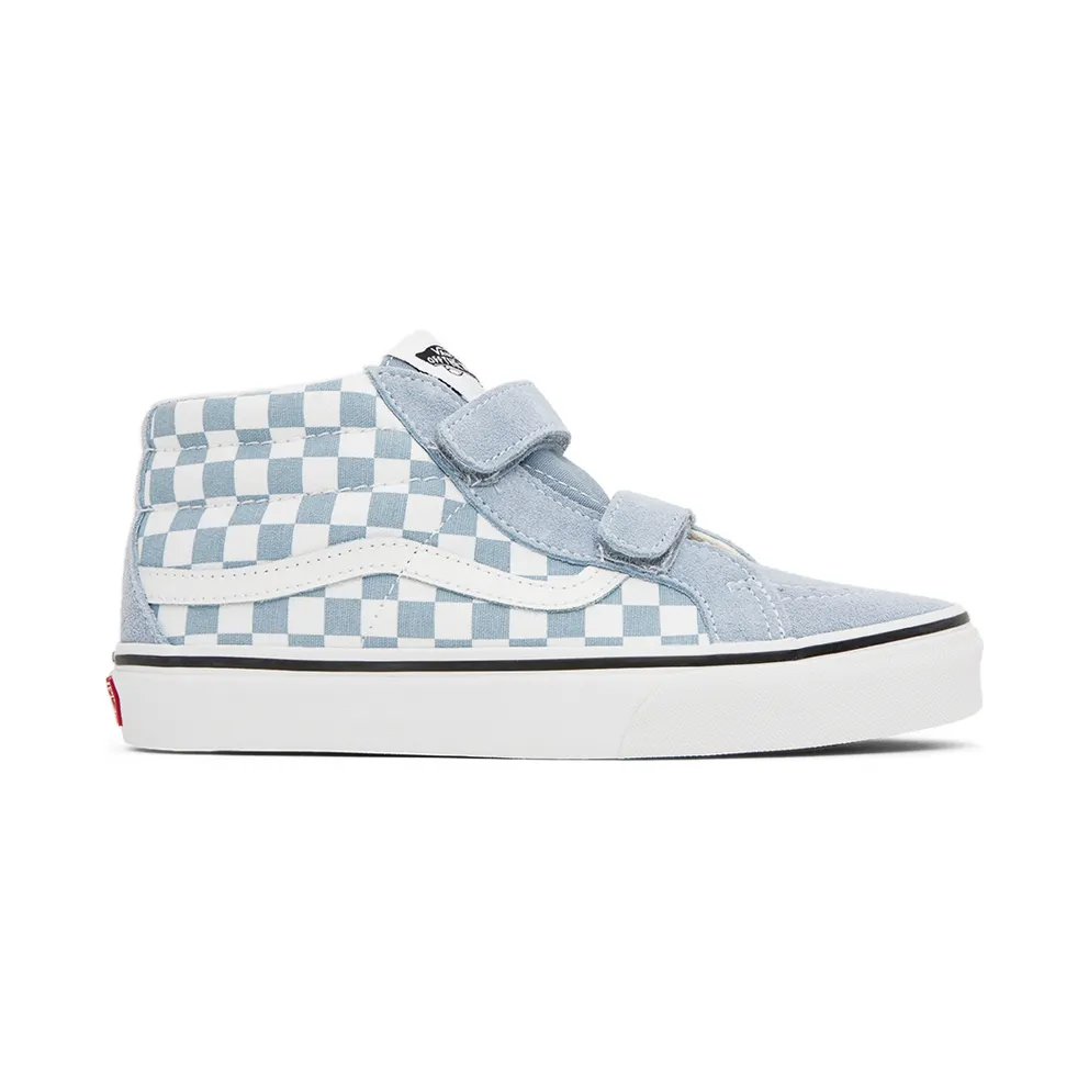 Vans Kids Blue & White Sk8-Mid Reissue V Big Kids Sneakers (VN0A4UI5BD2)