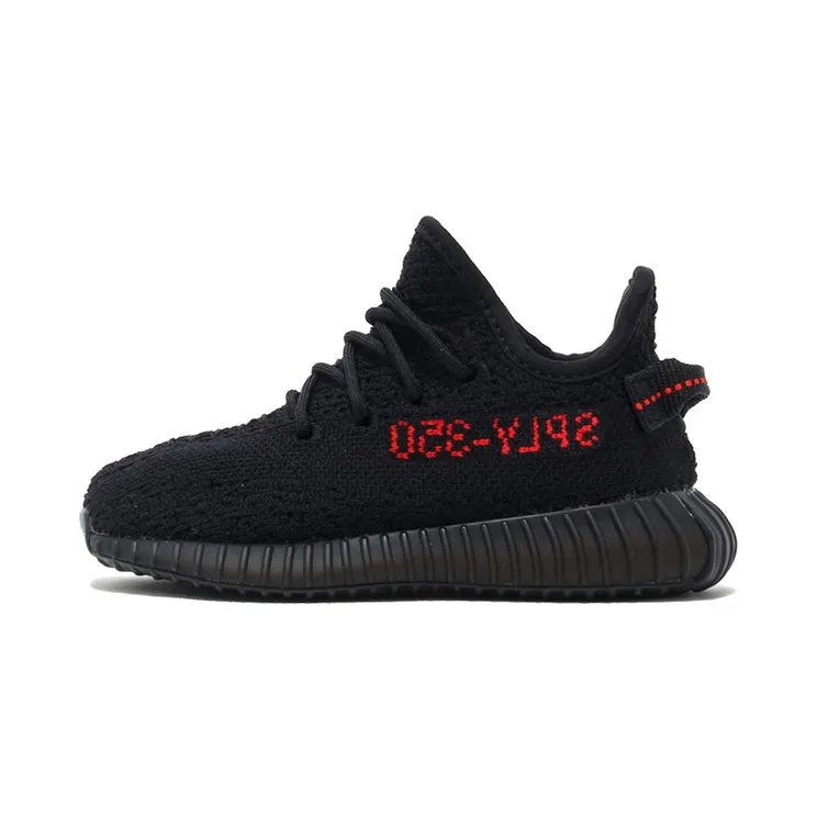 Adidas Yeezy Boost 350 V2 Baby Kids Black Red Bred Infant (I) (BB6372)