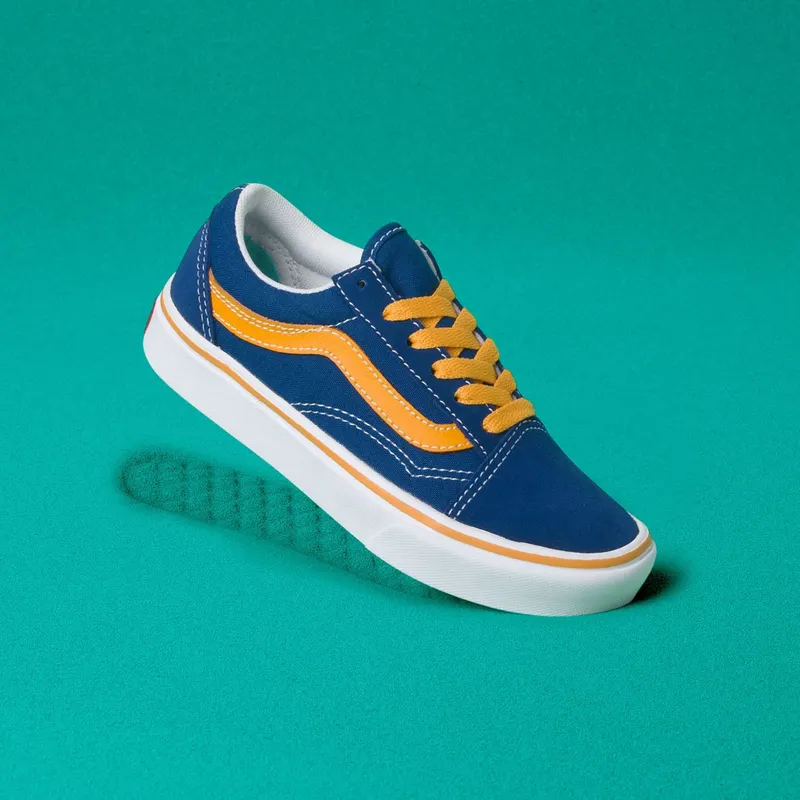 VANS Pop Comfycush Old Skool Schoenen Voor Kinderen (Blauw)