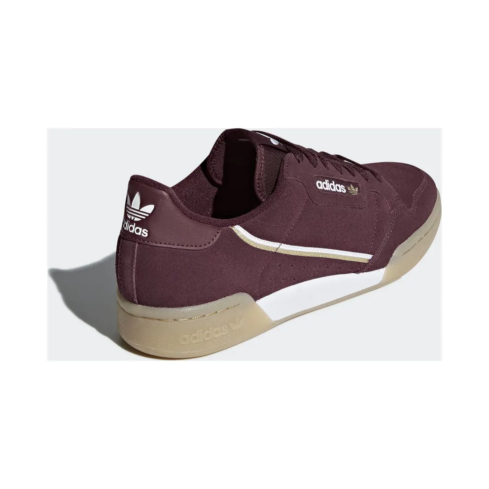 adidas Continental 80 Maroon Cloud White Maroon/Cloud White/Gold Metallic (BD7651)