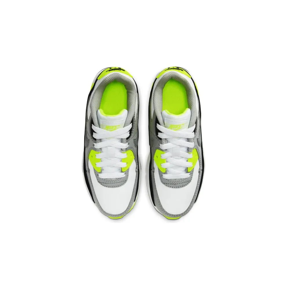 Nike Air Max 90 OG Volt 2020 (PS) White/Particle Grey-Black-Volt (CD6867-101)