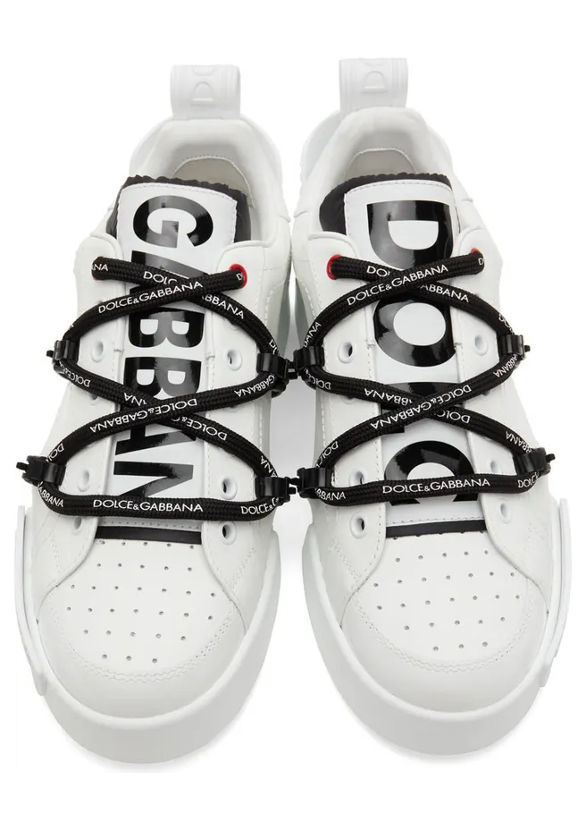 Dolce & Gabbana Black Portofino Sneakers (CS1783 AJ986) (5)
