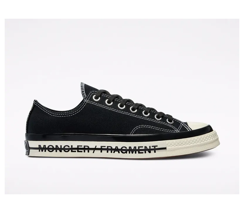 Converse 7 Moncler Frgmt + Converse Chuck 70 Black/Black/egret (172320C)