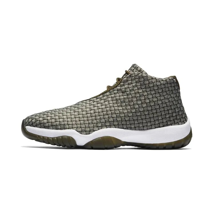 Air Jordan Future Dark Grey “Olive Canvas / White / Metallic Silver” (656503-305)