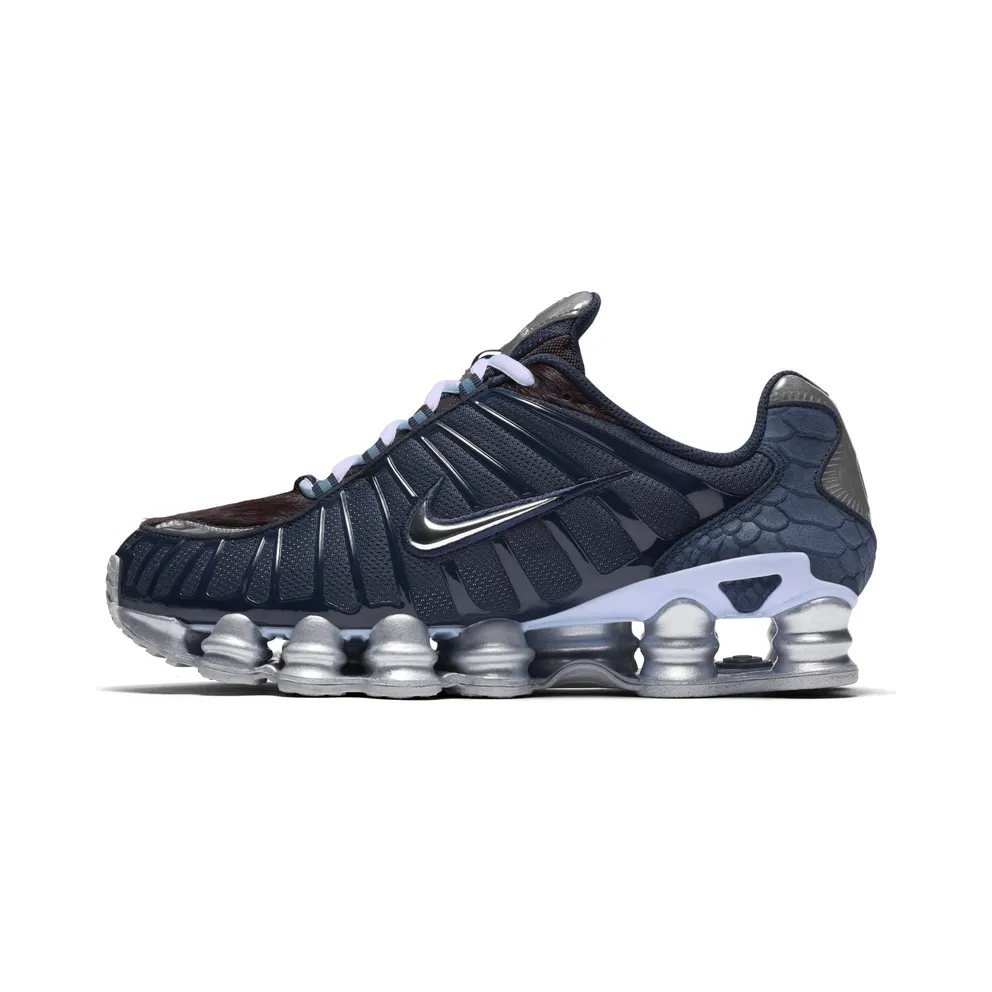 Nike Shox TL Python Pony Obsidian/Celestine Blue-Burgundy Ash-Metallic Silver (CQ4807-400)