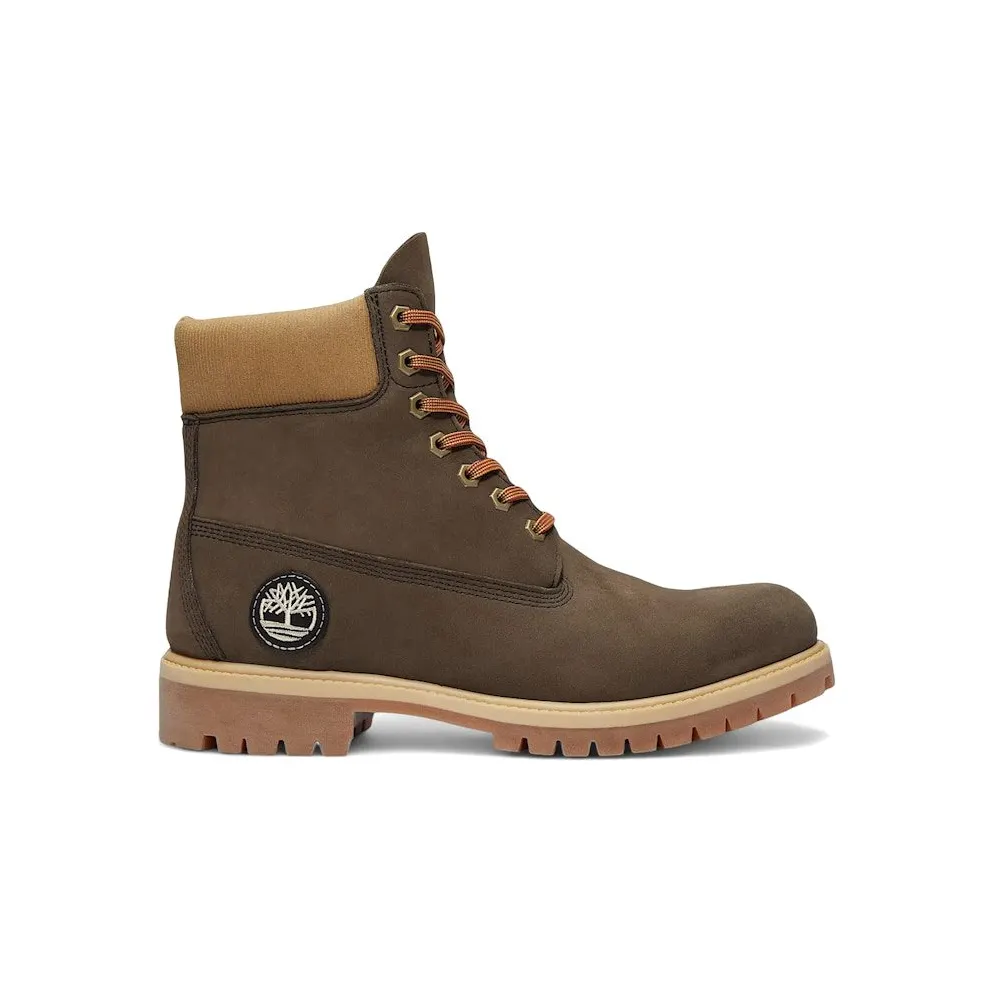 Timberland 6″ Premium Waterproof Boot Dark Brown Olive Nubuck (TB0A2P6W-A4J)