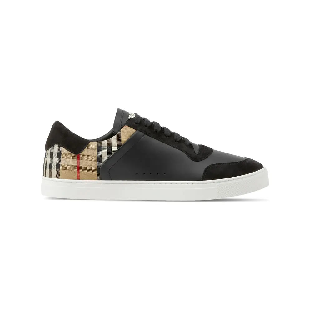 Burberry Leather, Suede and Check “Black” (8070818 MF STEVIE A7626)