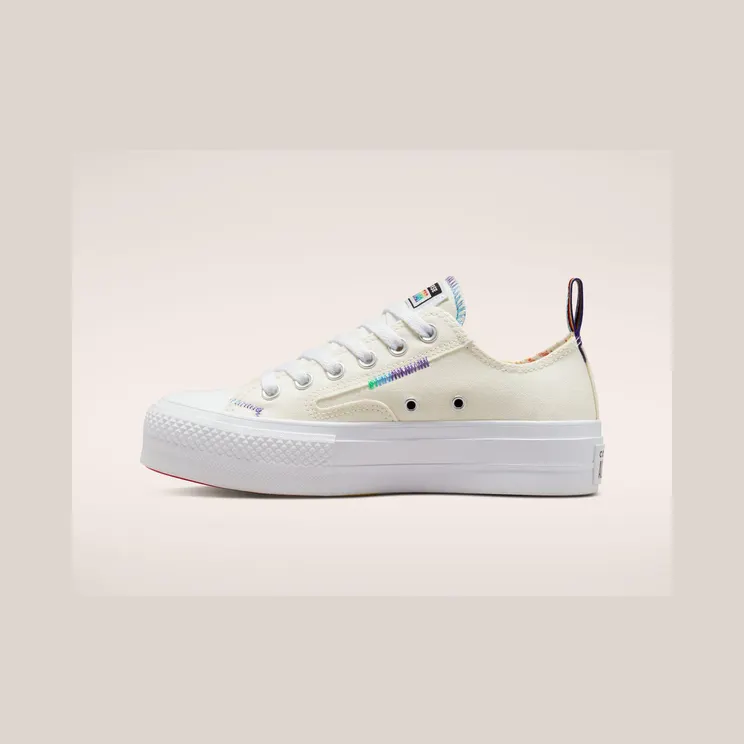 Converse Chuck Taylor All Star Lift Platform Pride Egret/university Red (A02264C)