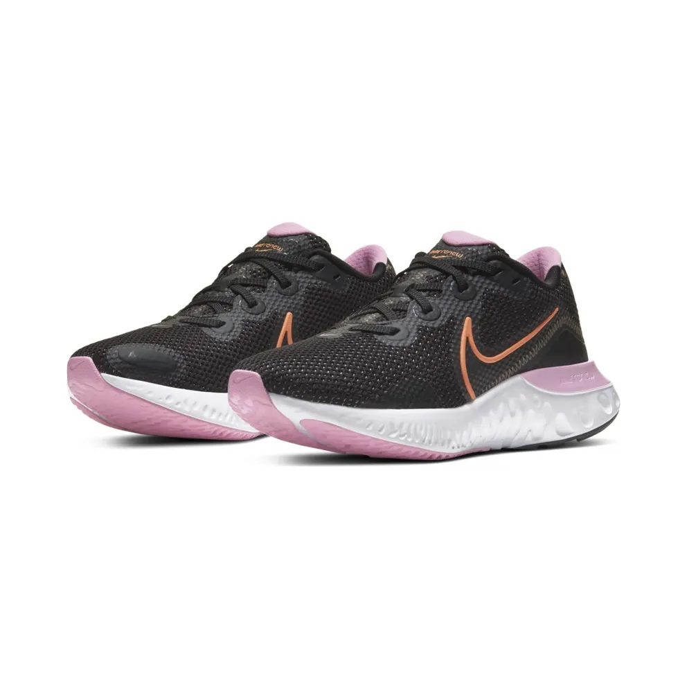Nike Renew Run Black White Pink (W) Black/White Pink-Orange Pulse (CK6360-001)