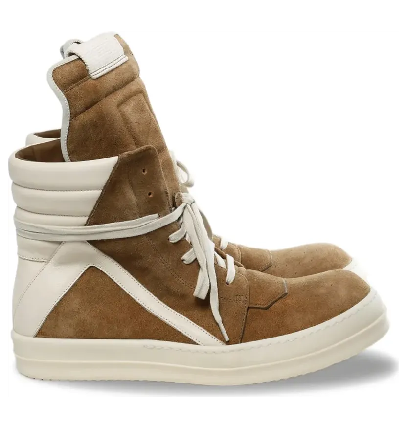 Rick Owens High-Top-Sneakers mit Schnürung – Braun (RU01F2894LCSUCO)
