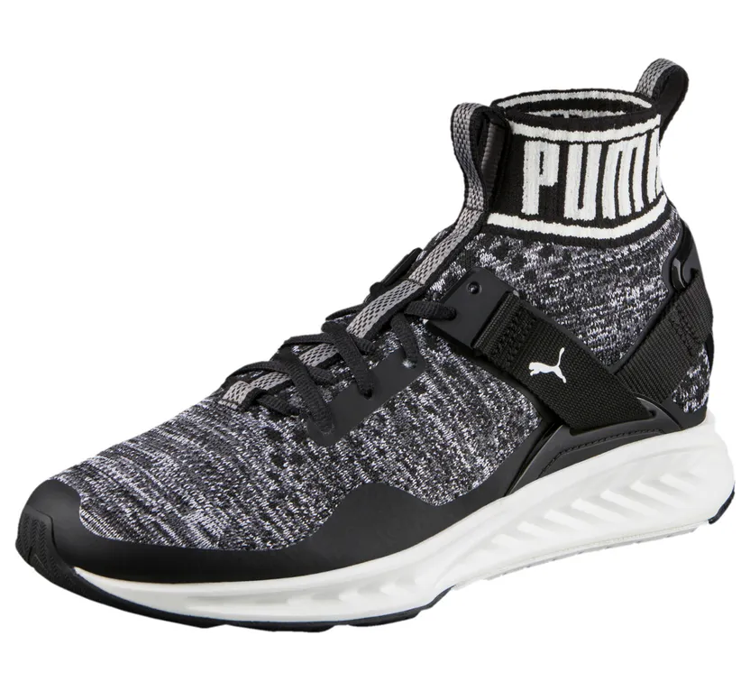 Puma Ignite EvoKnit Black/Quiet Shade-White