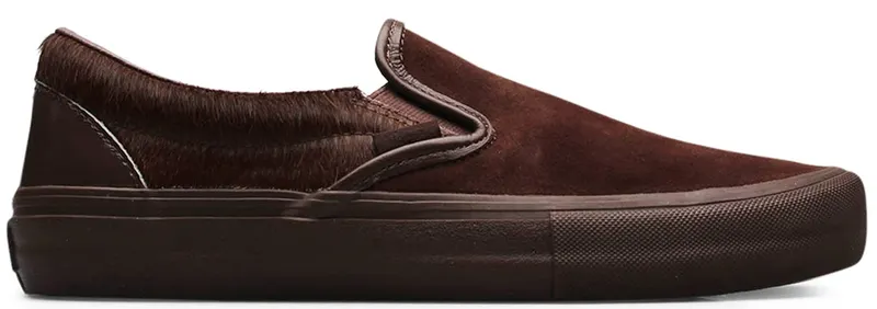 Vans Slip-On Engineered Garments Mismatched Cow Hair Brown Brown/Multi (VN0A3QXYTFS)