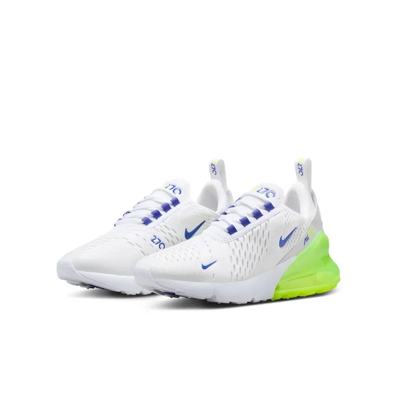 Nike Air Max 270 White Volt Photon Dust Astronomy Blue (HJ9237-100)