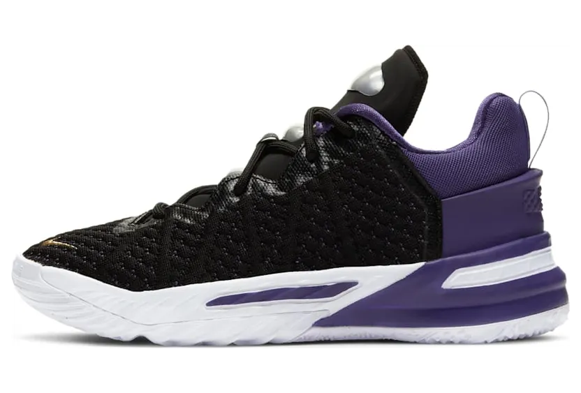 Nike LeBron 18 PS ‘Lakers’ Black/Metallic Gold/Court Purple/White (CT4710-004)