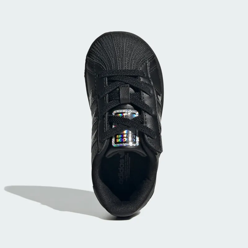 Adidas Superstar Led Lights Comfort Closure Elastic Lace Kids Core Black / Core Black / Preloved Violet (JS1295)
