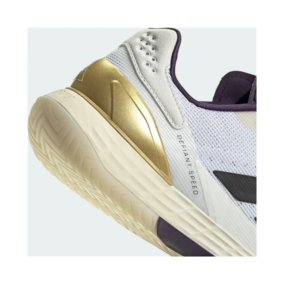 adidas Defiant Speed 2 Cloud White Core Black Aurora Plum (JR2008)