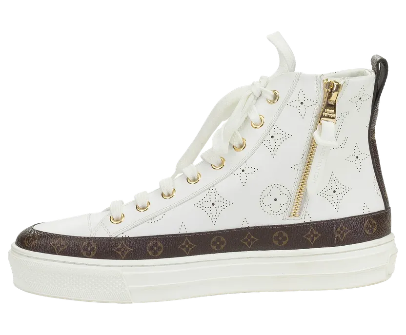 Louis Vuitton Stellar Ankle Sneakers “White Grey” (1A87TY)