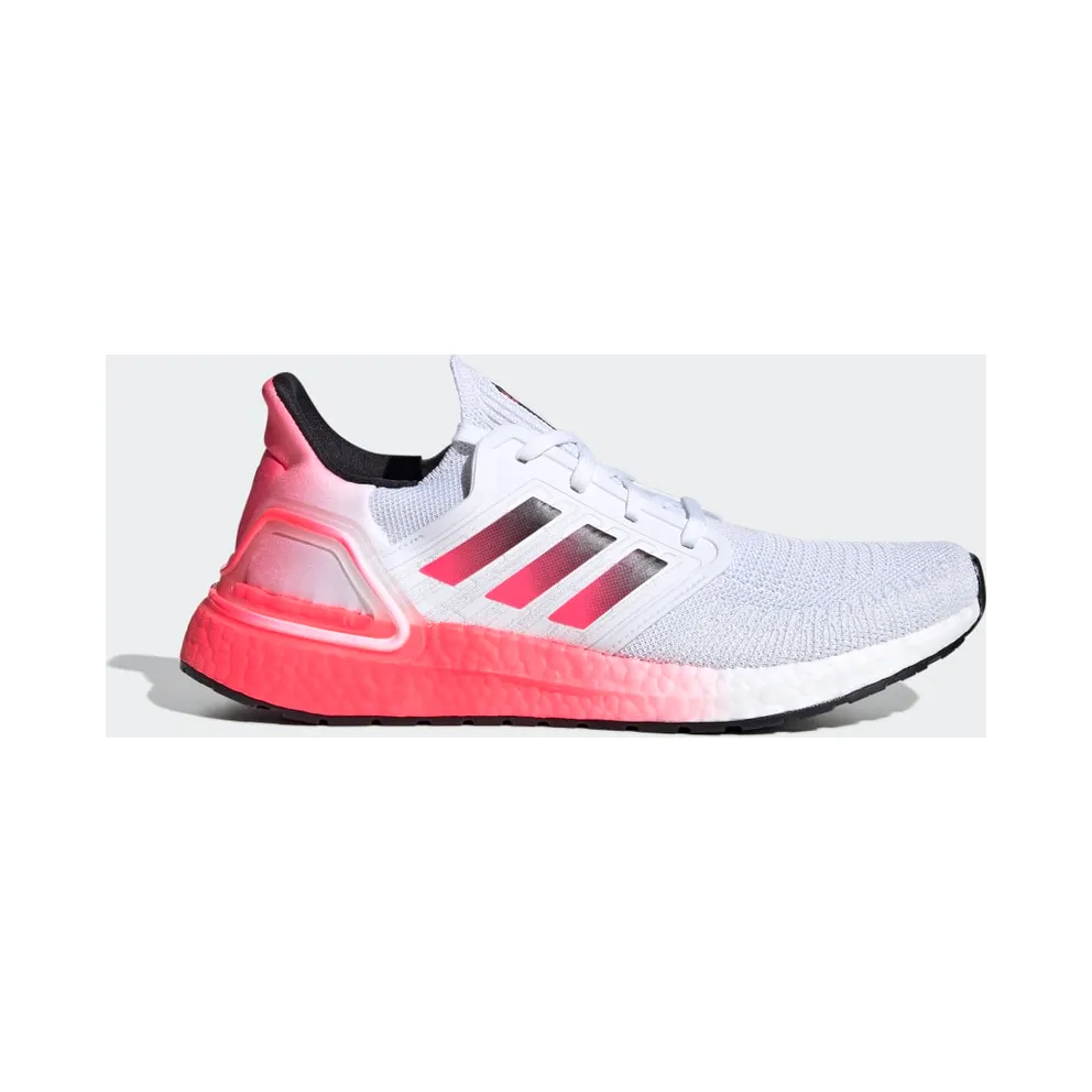 adidas Ultraboost 20 Laufschuh Cloud White / Core Black / Signal Pink / Coral (EG5177)
