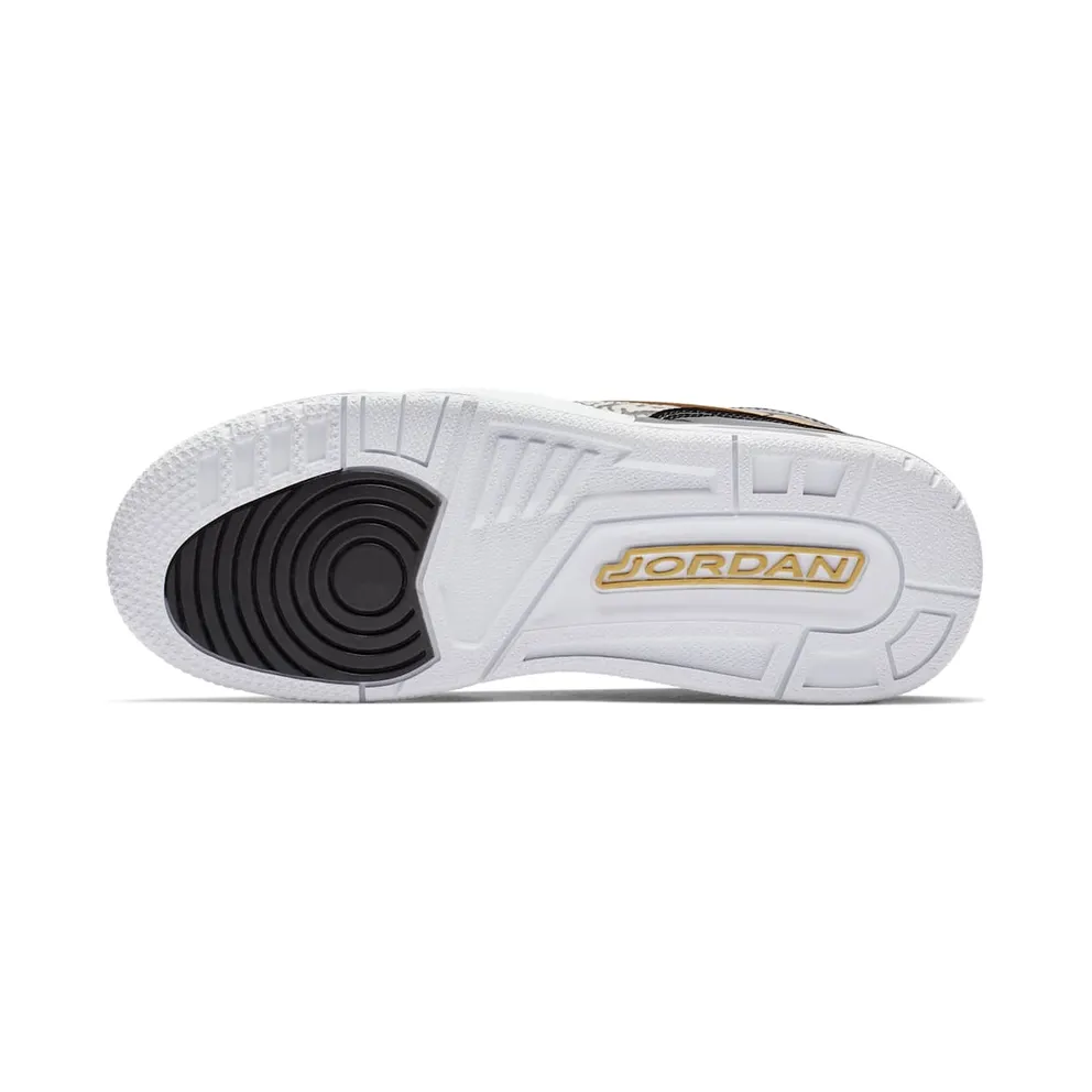 Jordan Legacy 312 Black Gold Patent (GS) Black/Metallic Gold-White (AT4040-007)