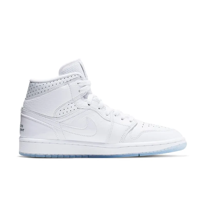 Jordan 1 Mid Unite Totale (W) White/Midnight Navy-Metallic Red Bronze (CI9100-100)