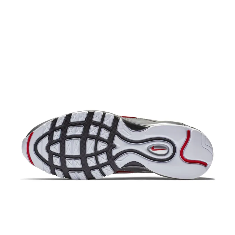 Nike Air Max 97 Silver White White/Varsity Red-Metallic Silver-Black (AT5458-100)
