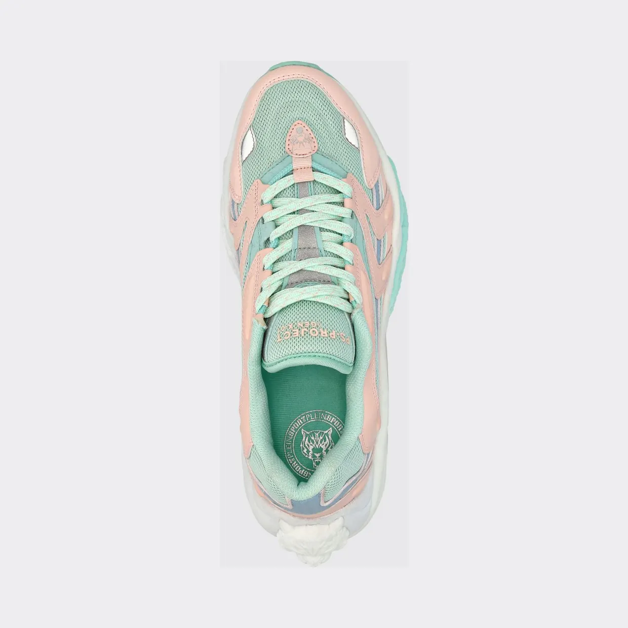 Plein Sport PS. Project Gen. X-01 Sneakers in Leather and Mesh with Bicolor Design Blue (FABSUSC0328PTE003N0307) (3)