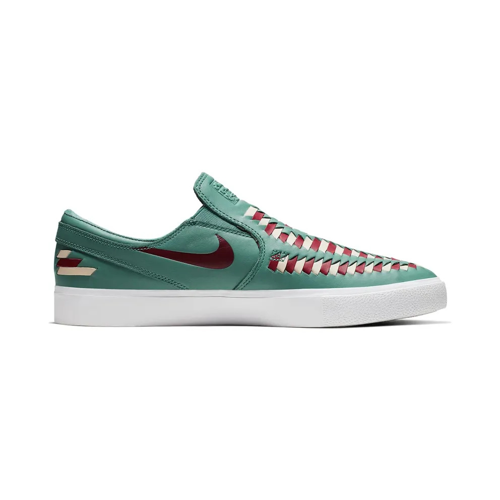 Nike SB Zoom Stefan Janoski Slip RM Crafted Woven Bicoastal Bicoastal/Desert Sand-Team Red-Team Red (AR4883-300)