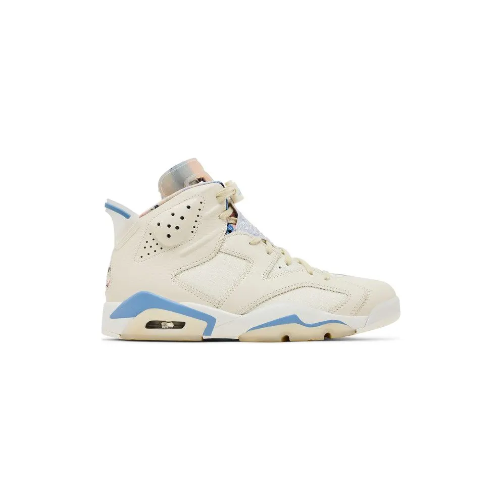 Air Jordan 6 Pale Ivory/Multi-Color/Work Blue/White (IR7255-110)
