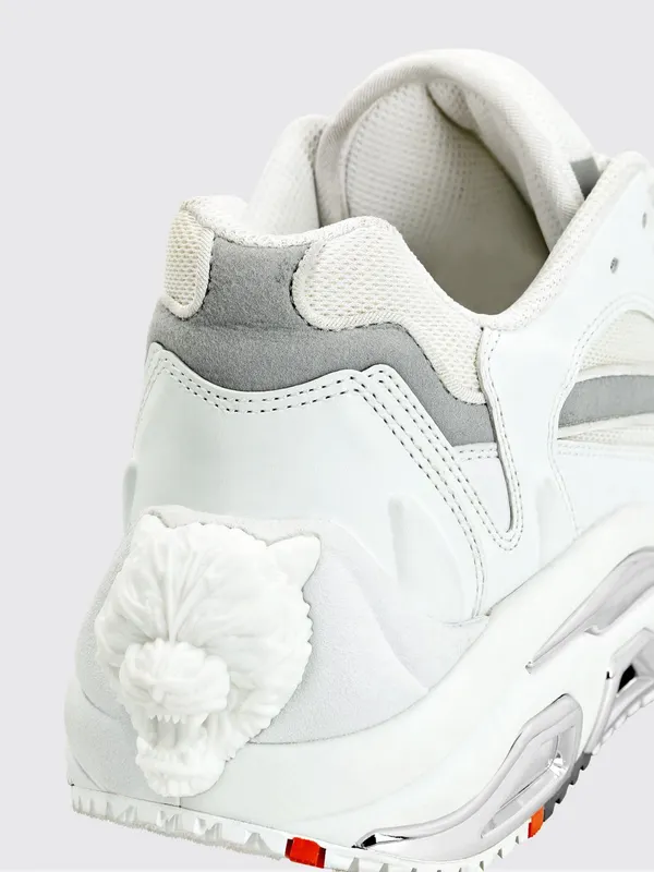 Plein Sport PS. Project Gen. X-01 Sneakers in Leather and Mesh with Bicolor Design White (FABSUSC0328PTE003N01)