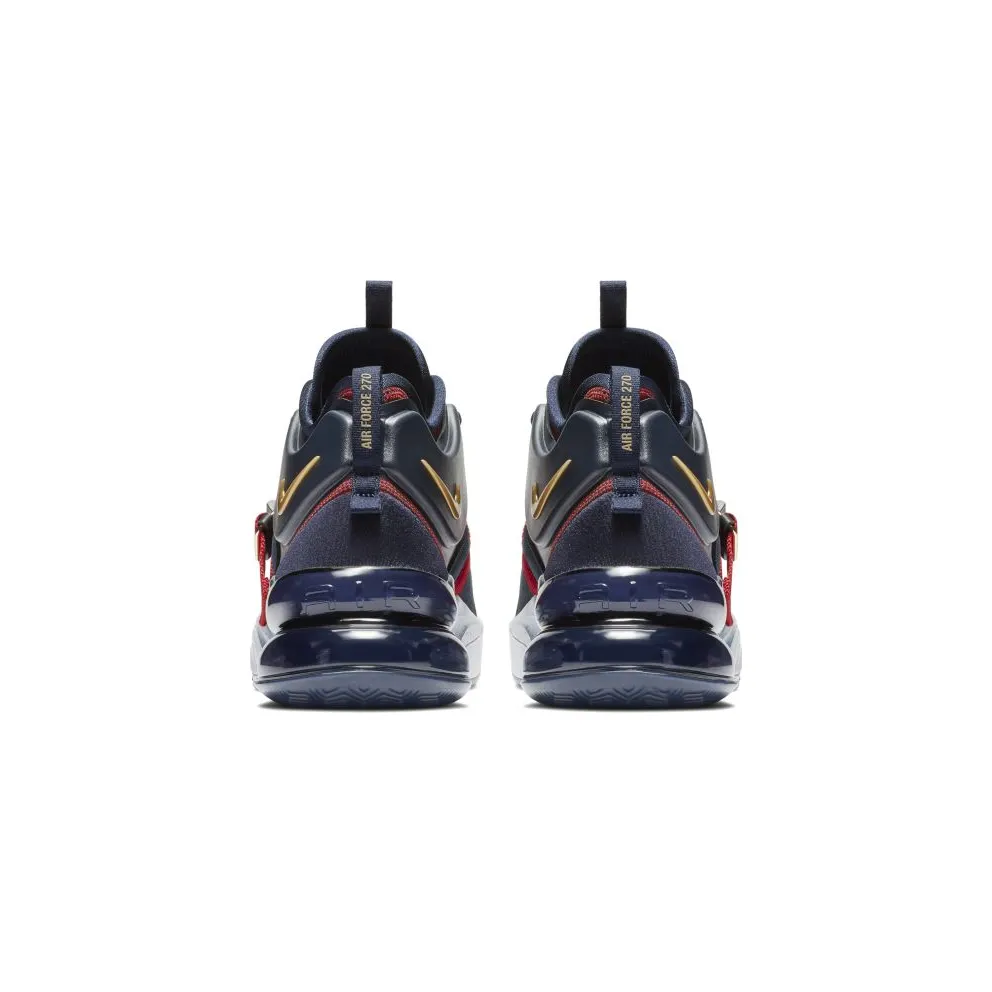 Nike Air Force 270 Olympic Obsidian/Metallic Gold-Gym Red-White (AH6772-400)