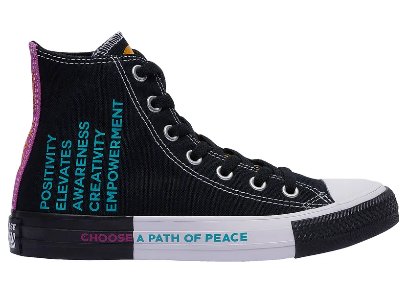 Converse Chuck Taylor All-Star Hi Seek Peace Black Magenta (GS) (266537F)