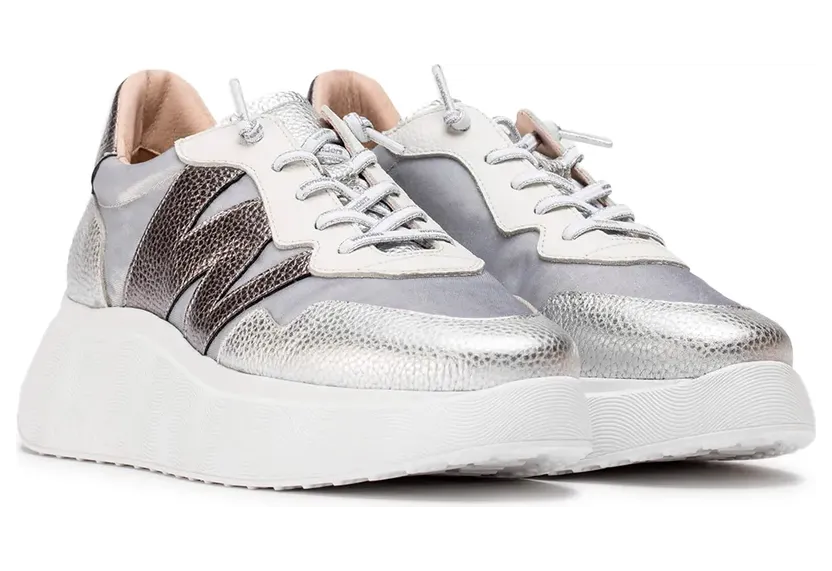 Wonders sneaker Silver (A-3622-Comb.Plata/Plom)