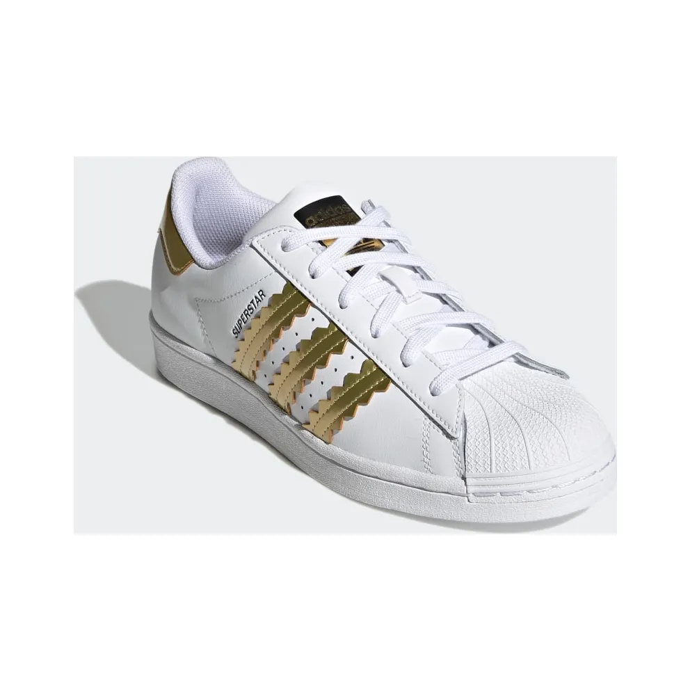 Adidas Superstar Cloud White / Matte Gold / Core Black (H03915)