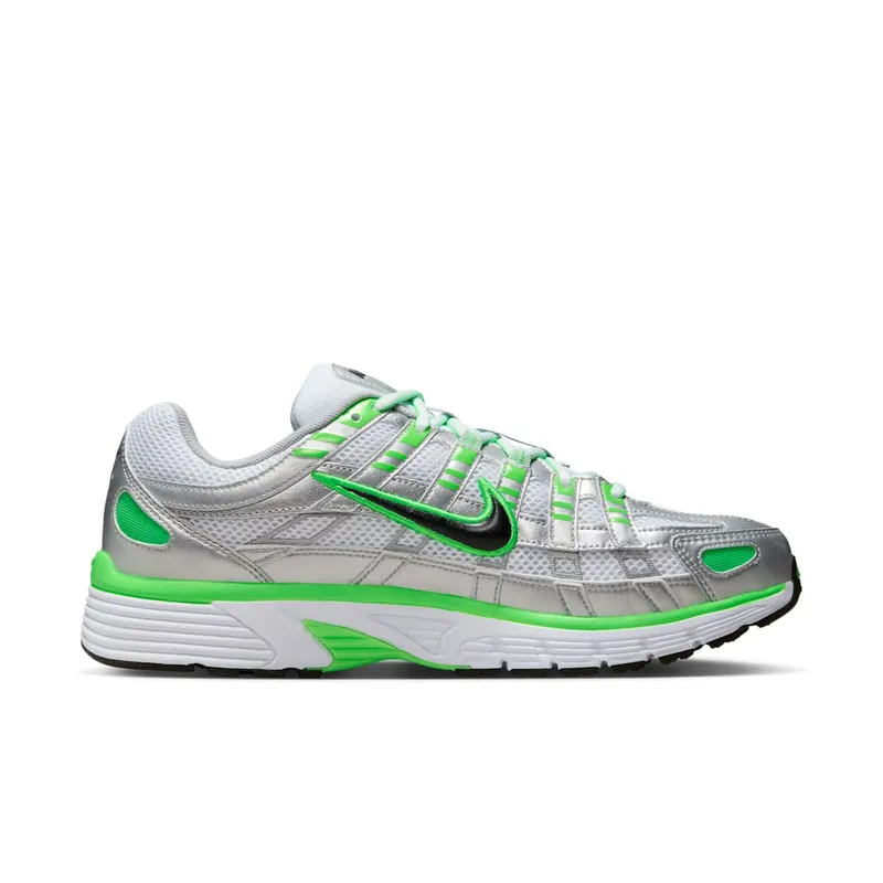Nike P-6000 SE Metallic Silver White Green Strike (IB2985-001)