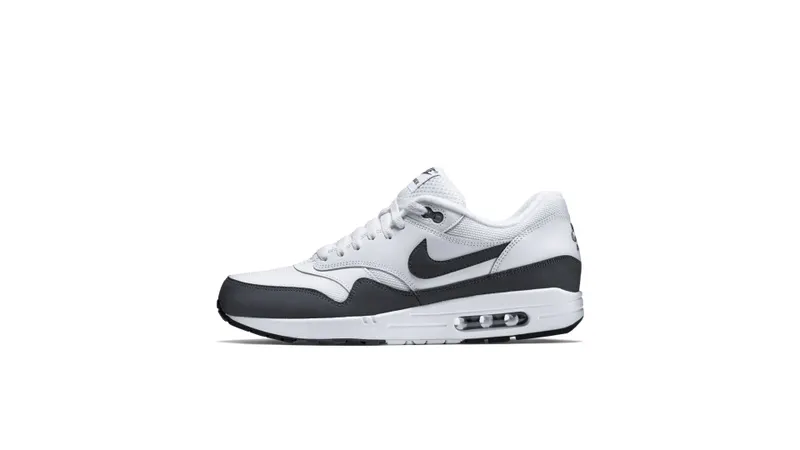Nike Air Max 1 White Dark Grey White/Dark Grey-Black (537383-126)