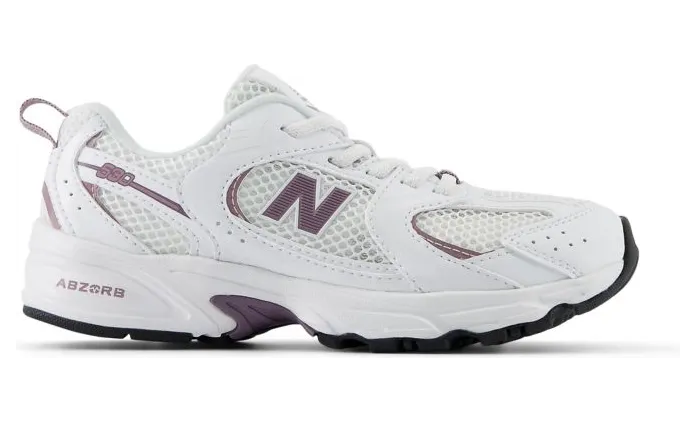 New Balance 530 Bungee Lace White Dark Ice Wine (PZ530SR)