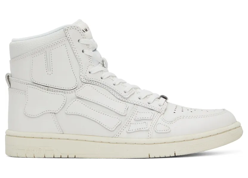 AMIRI White Hi Skel High-Top Sneakers (PF22MFS002-100)