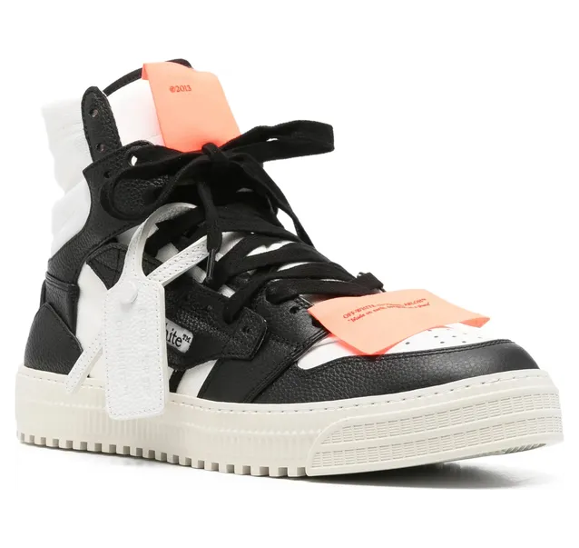 Off-white High-top Lace-up “Black/White” (M065S6L001 WHBLK) (4)