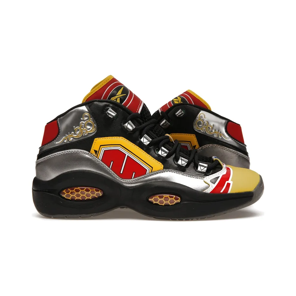 Adidas Power Rangers Question Mid Black / Silver Metallic / Vector Red (GY0590)