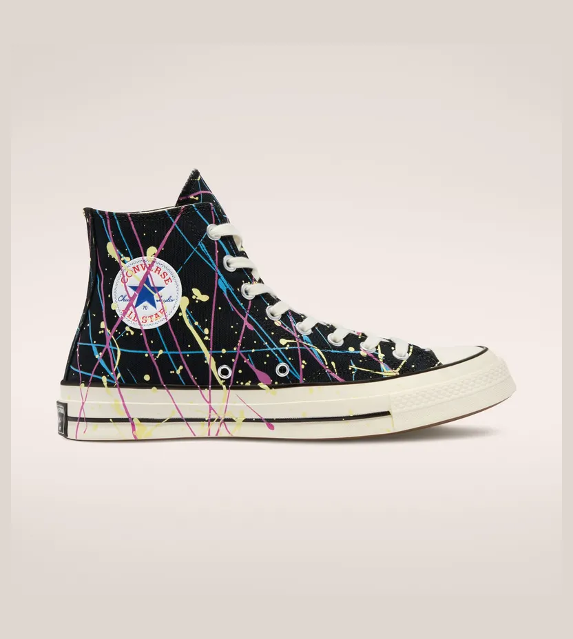 Converse Archive Paint Splatter Chuck 70 High Top Zwart/hyper Magenta/egret (170801C)