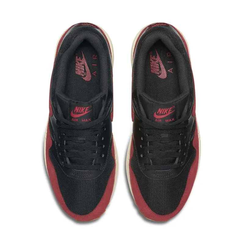 Nike Air Max 1 Black Red Sail (W) (599820-018)
