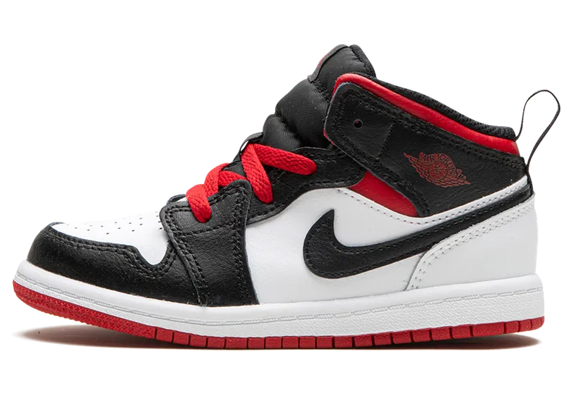 Jordan 1 Mid TD “White / Black / Gym Red” (DQ8425-106)