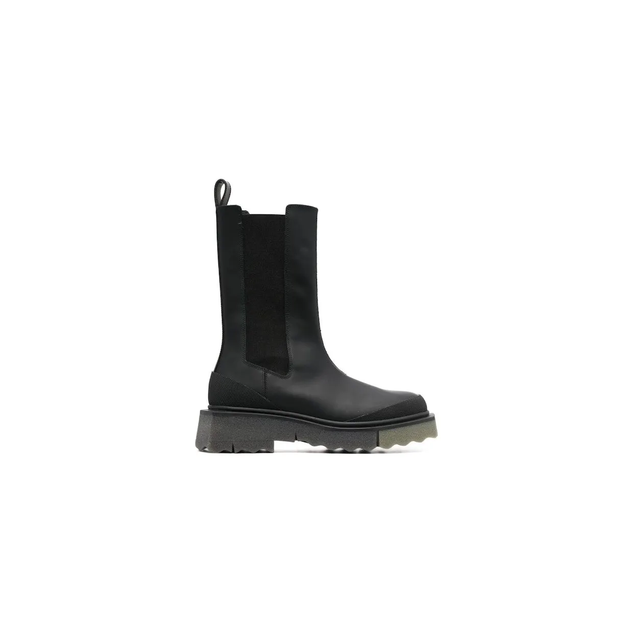 OFF-WHITE Calf Sponge Chelsea Boot Black (OWID018F22LEA0021056)