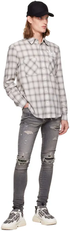 AMIRI Black & Gray Bone Runner (AW22MFS001)